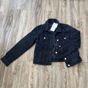Washed black Zara jean jacket